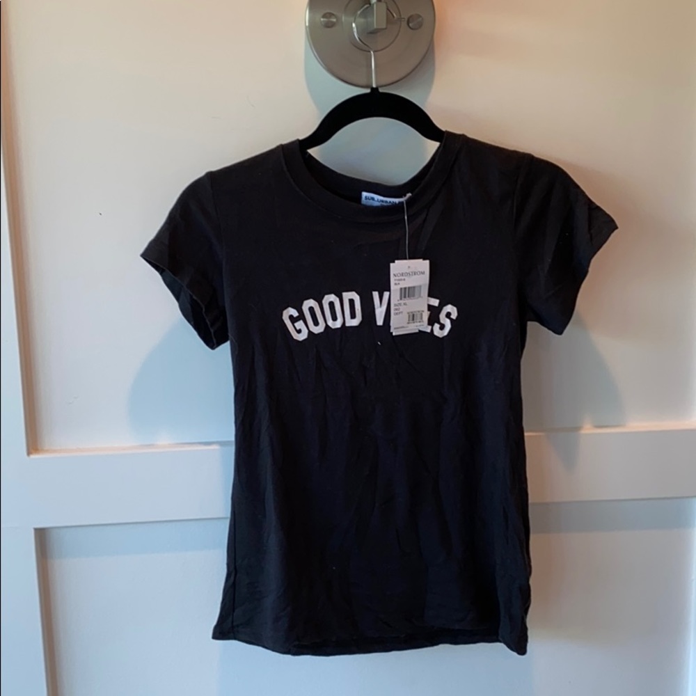 Black “Good Vibes” t-shirt